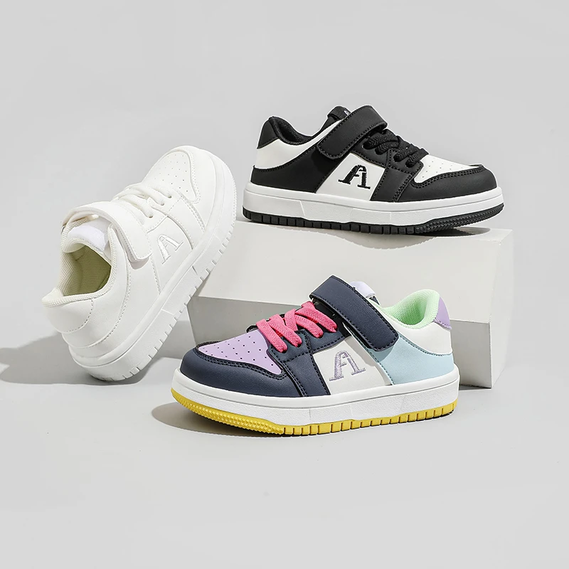 

Kids Casual Shoes Breathable Soft Bottom Children White Shoes Trend Comfortable 2025 Autumn New Boys Girls Tennis Shoes Non-slip