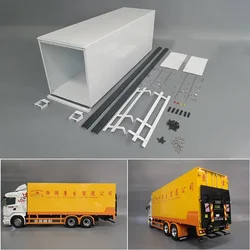 All Metal Closet Compartment Container for 1/14 Tamiya RC Truck Trailer Tipper Scania MAN Benz Actros Volvo Car Diy Parts