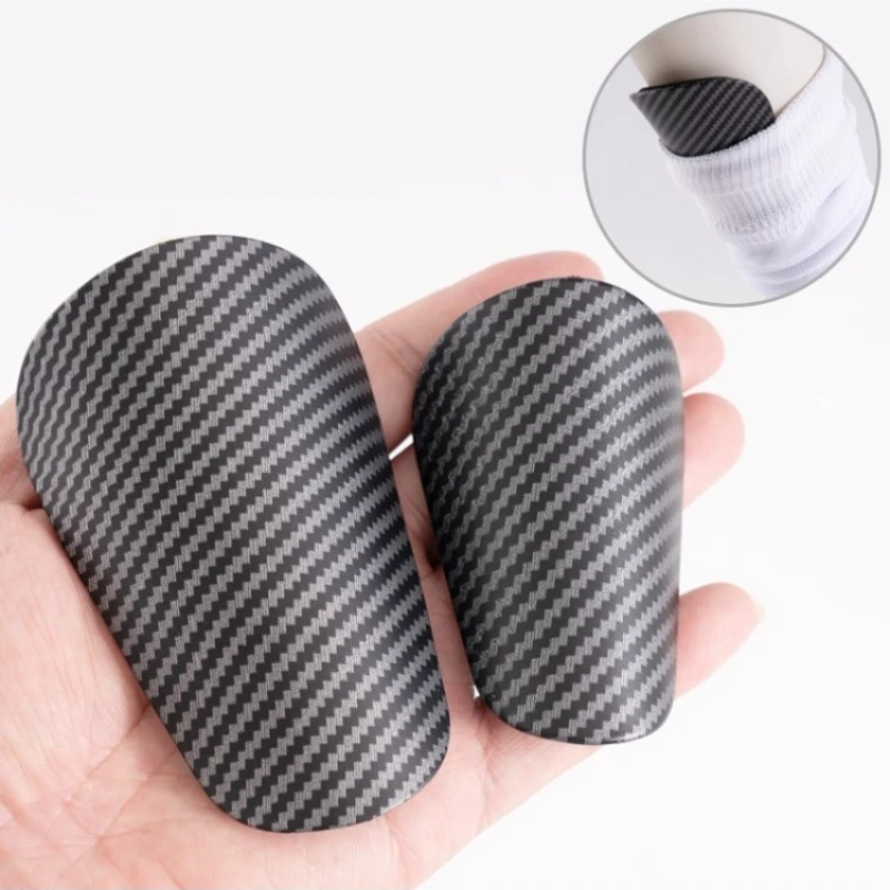 1 paire de protège-tibia de football, protège-tibia en Fiber de carbone MINI équipement de protection d'entraînement de football Ultra-léger