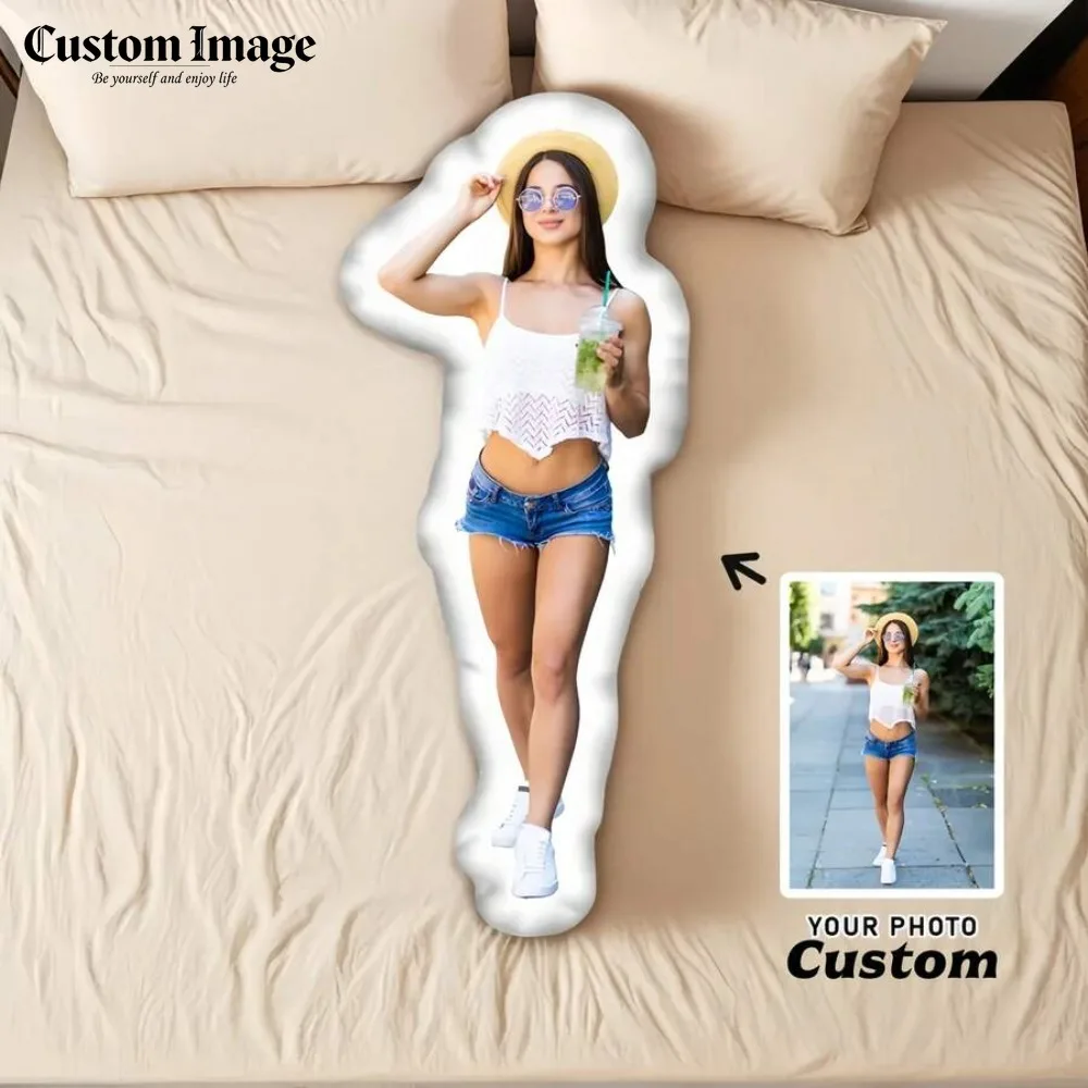 

Custom Pillow Personalized Full Body Pillow Made from Photo Funny Gift Souvenir for Friends Unique Customized Gift