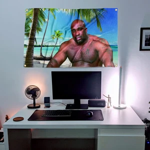 Barry Wood'un Komik, Poster, Meme, Afişler, Man Cave, Halılar ve Oda Dekoru için Dört Grommetli, Yurt odası Koleji, Hediye, duvar 3x5ft 6 Büyük satış-bayrak-ahşap-1 numara