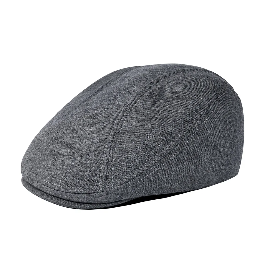 Jangoul Verstellbare Baskenmütze für Herren Sommer Frühling Newsboy Caps Klassische Retro Flatcap Vintage Brandneue Baumwoll-Ivy-Mütze 640 – Detail 2