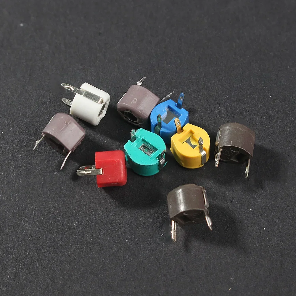 45PCS Variable Trimmer Capacitor Kit JML06 5PF 10PF 20PF 30PF 40PF 50PF 60PF 70PF 120PF Adjustable Capacitors Pack