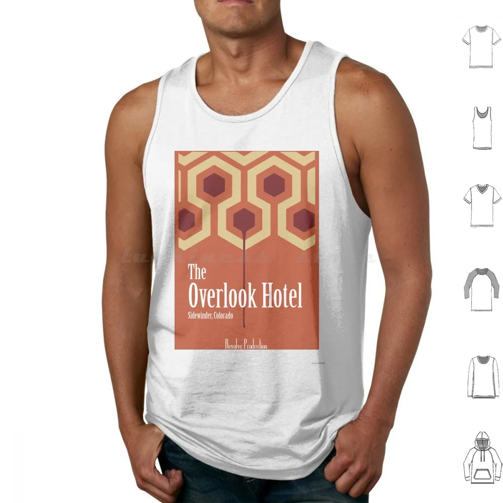 The Overlook Hotel Tank Tops Print Cotton Production Shining Stanley Kubrick Overlook Graphic Orange Film Thriller Horror