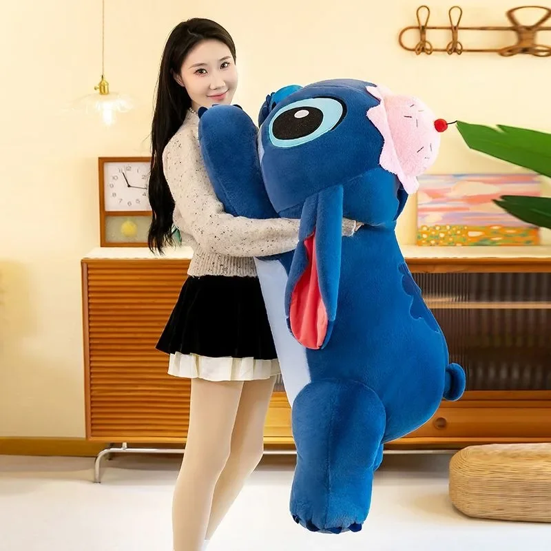 80CM  Super Big Size Original Kawaii Disney Stuffed Animal Stitch Doll Plushies Cartoon Anime PillowChildren's Holiday Gift