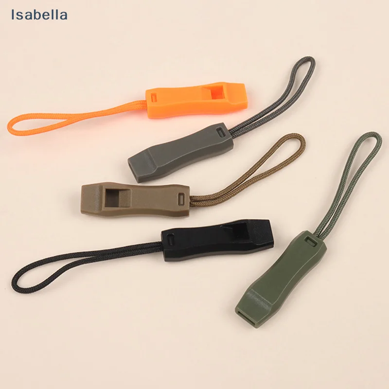 ♥Outdoor Whistle Pulling Rope - Multi-Color Plastic Whistle Lanyard for Camping, Hiking & Emergency Use