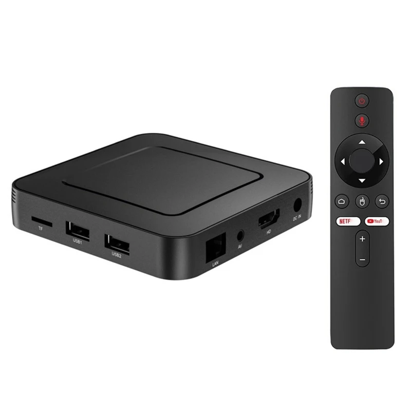 4K Android TV ATV OS Set-Top Box With Allwinner H313, Dual-Band WIFI, BT5.0,Quad-Core ARM CPU&2GB 16GB Storage