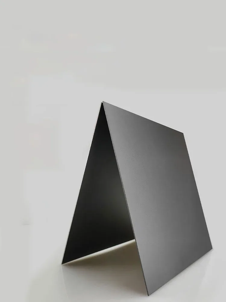 Placa de Alumínio Anodizado Cinza Escuro 0.5 0.8 1.0 1.5 2.0 mm 100×100 mm 200×200 mm 300×300 mm