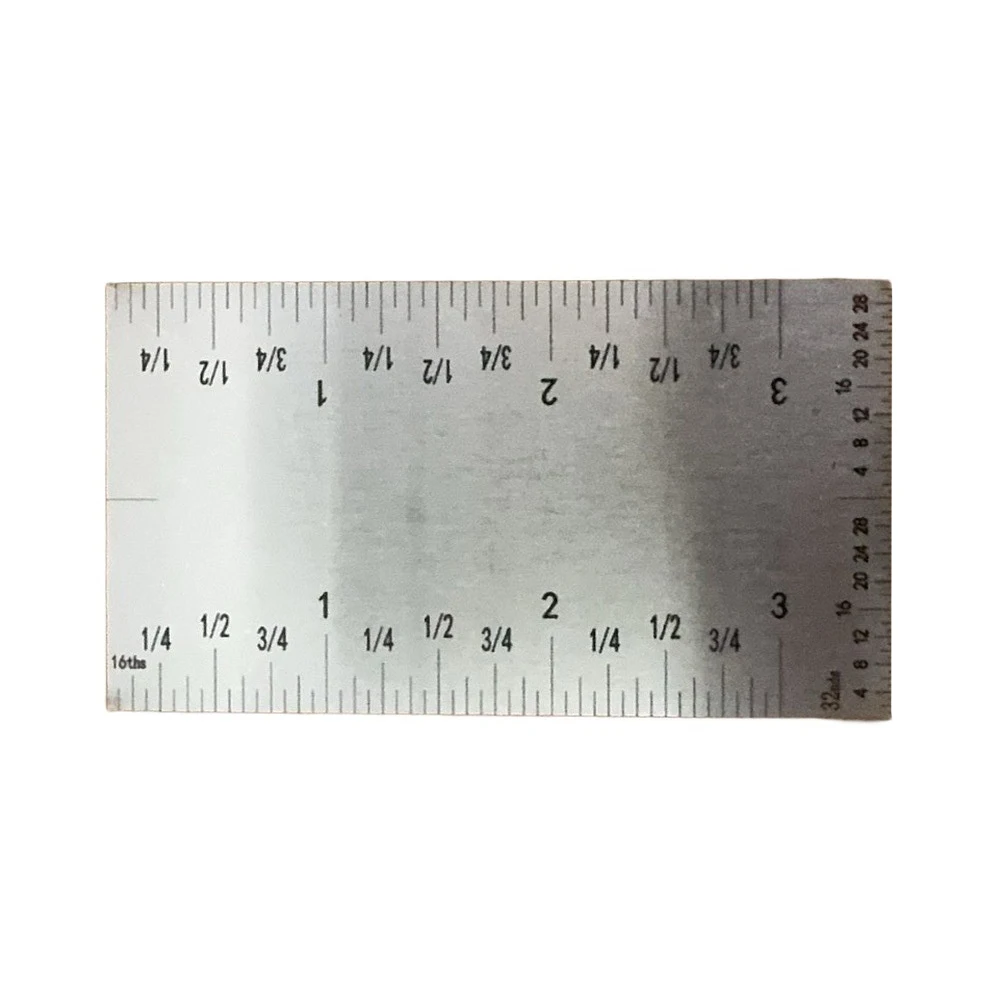 3 Inch Metal Square Ruler Dual Scale Metric For Imperial Converter Measuring Tool For Woodworking Machining DIY Inspection