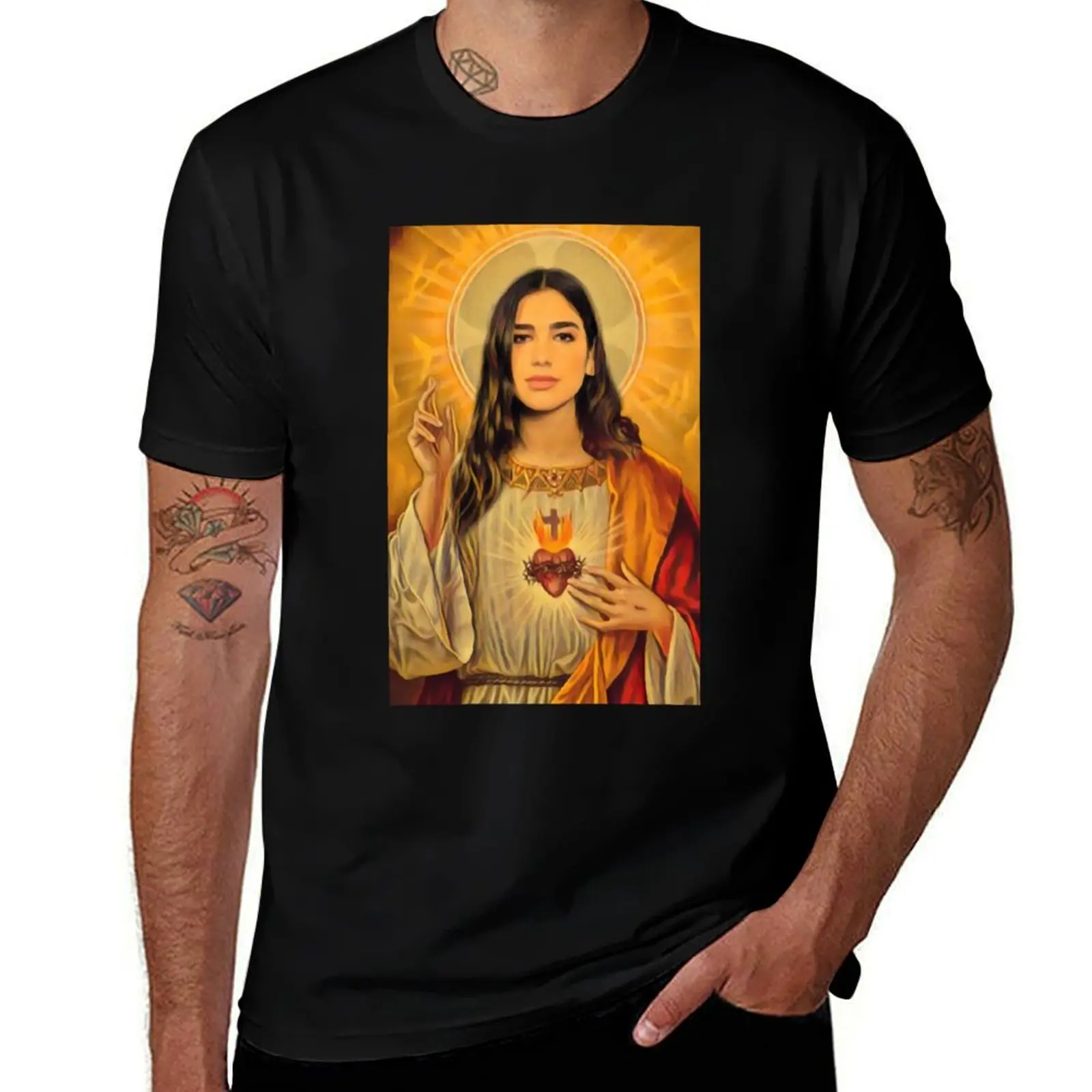 

dua jesus T-Shirt vintage graphic tee anime t shirts Man t-shirt anime shirts men