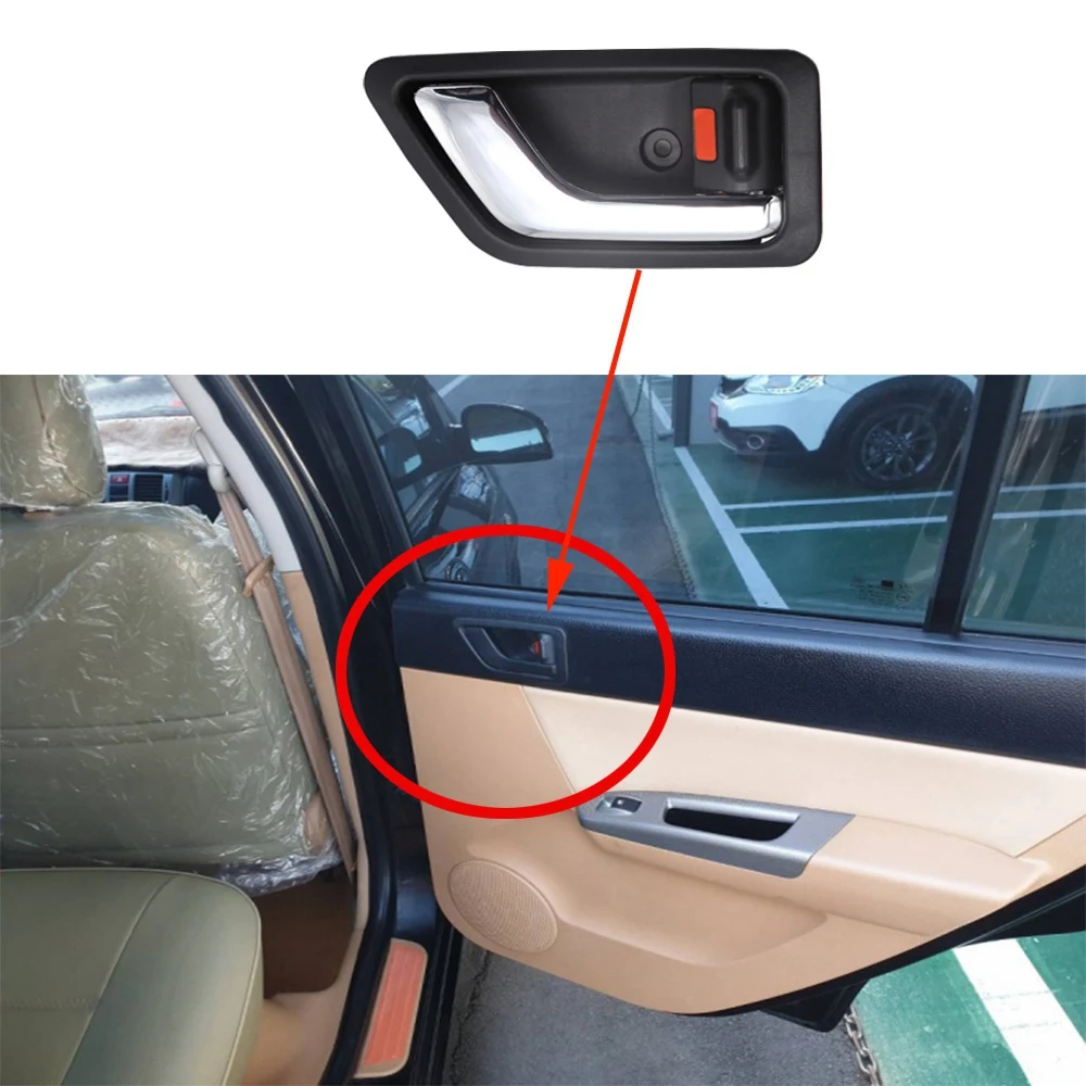 2Pcs /Set LHD RHD Interior Armrest Door Handle Panel Cover Trim for /Click/TB 02-09 Brisa Inokom