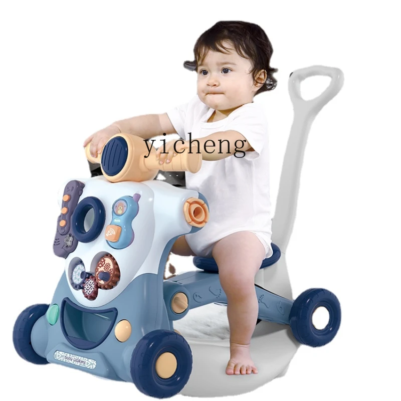 YY Baby Walker Hand Push Baby Three Four in One Multi-Functional Anti-Rollover