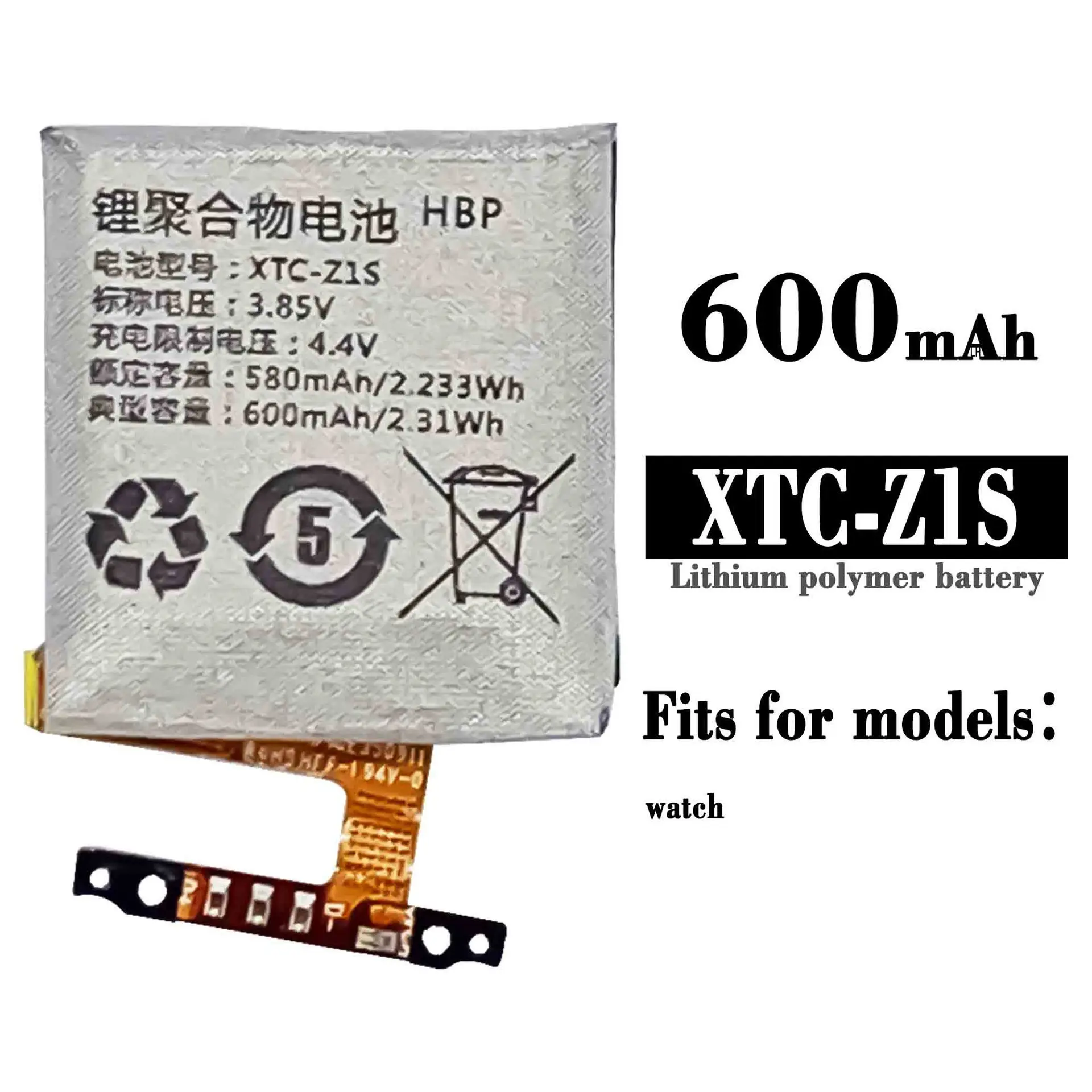 XTC-Z1S  Watch Battery For ASUS XTC Z1S Neutral High Quality Built-in Lithium 600mAh Watch New Internal Lithium Batteries