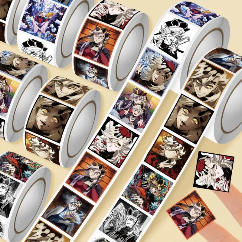 High-looking 2000 stickers Demon Slayer: Kimetsu no Yaiba children's roll stickers anime cute cartoon ledger decoration stickers - view 3