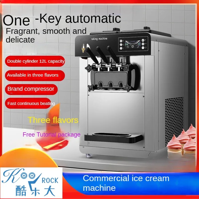 Cone Ice cream maker for sale in snack shops with high capacity and automatic commercial soft ice cream machine