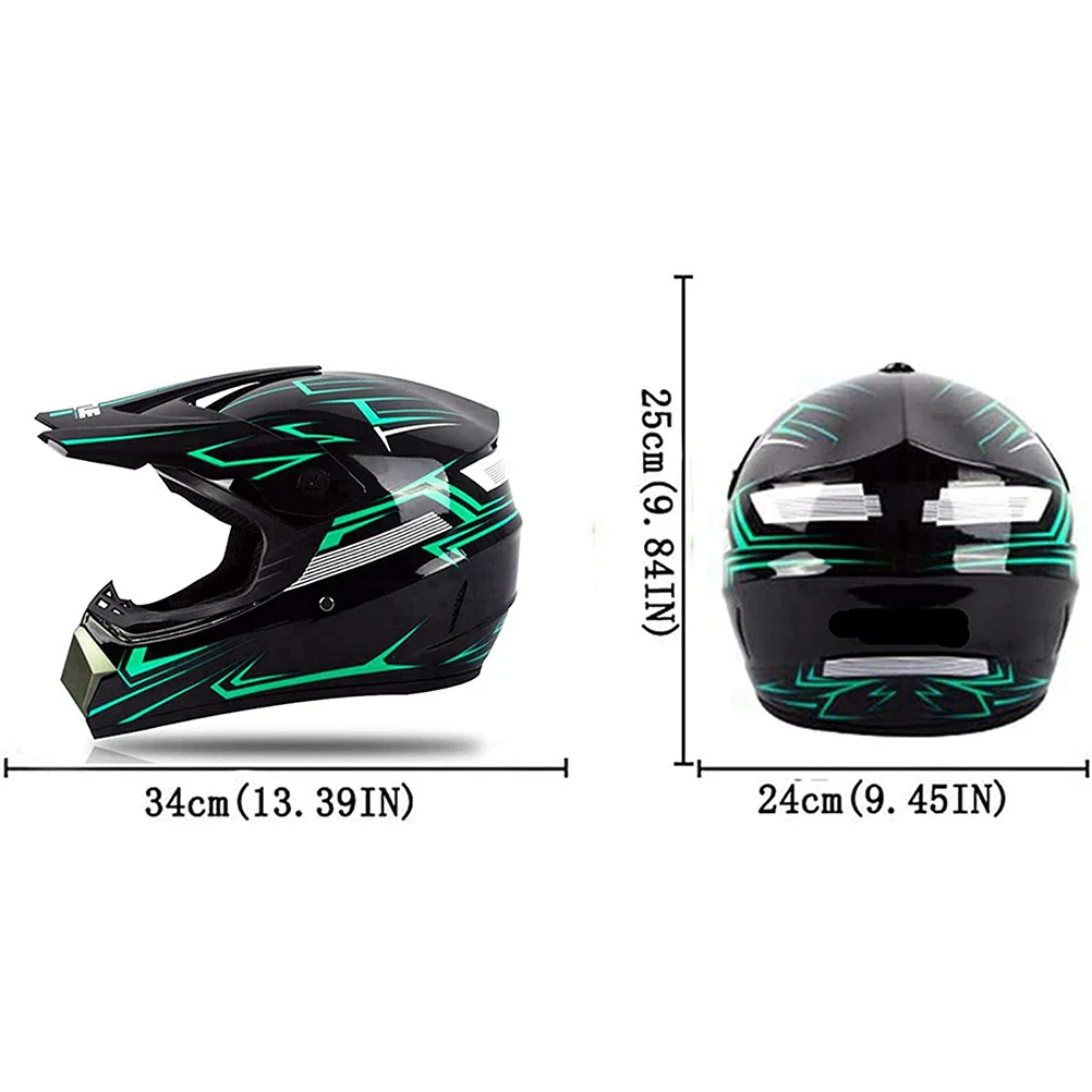 ABS Motocross Helmet Aerodynamic Design Motorcycle Full Face Helmet Engineering Plastic for Adult for Cross Country