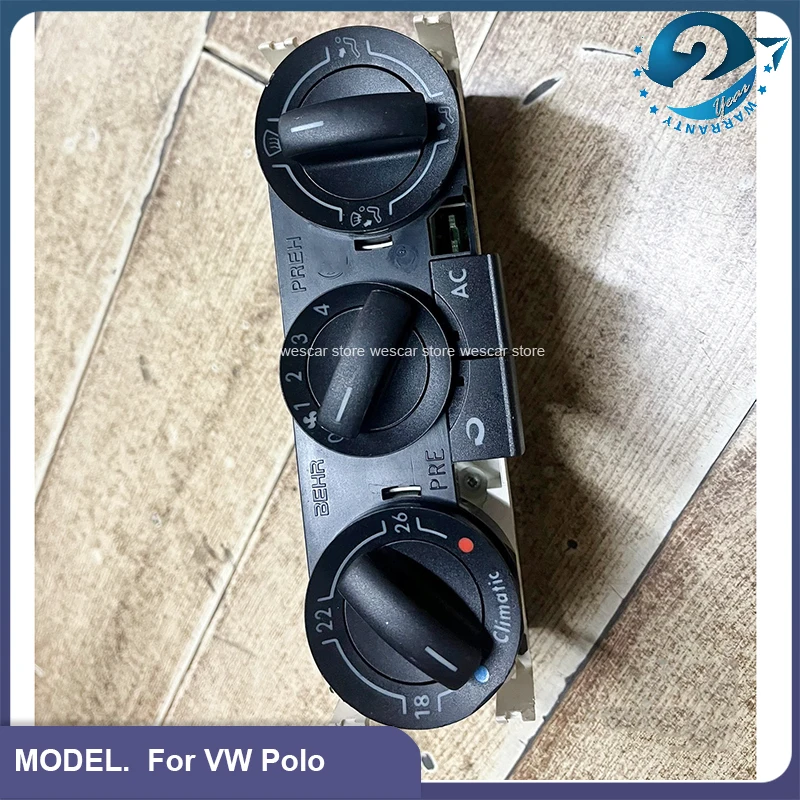 Car Original Dismount Used Manual A/C Heater Climate Control Panel Unit Switch For VW Polo 6Q0820045G 6Q0820045H 6Q0820045E