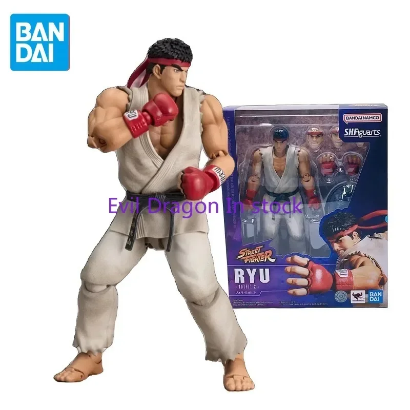 

Bandai Original Street Fighter(SF) Anime Figure Ryu Outfit 2 Action Figure Toys for Kids Gift Collectible Model Ornaments