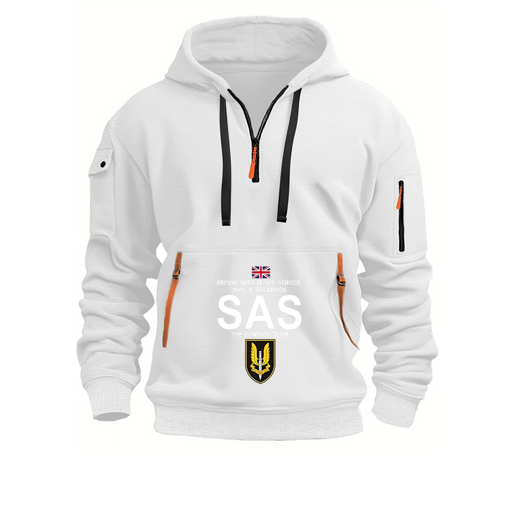 Military SAS Sniper Special Military Operations 2026 Spring Autumn Men's Bestselling Handsome Hooded Coat High Street Hoodies