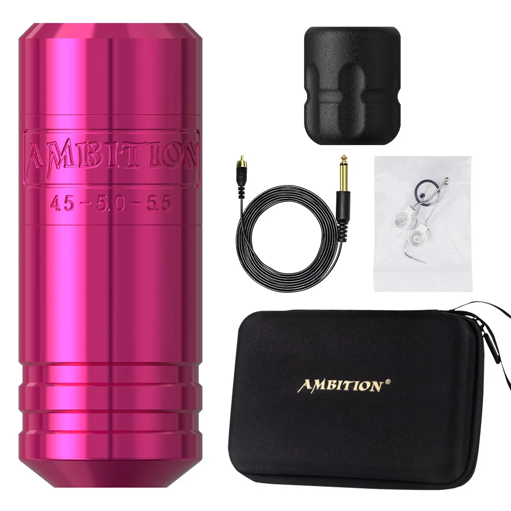 Ambition Torped 36 Takt 4,5–5,0–5,5 mm bürstenloser Motor Rotary Tattoo Pen Leistungsstarke Maschine RCA Wireless Kuark 2400 mAh Akku 6