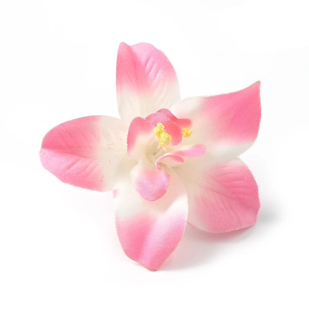 10/20 Stück künstliche Orchideenköpfe, künstliche Blumen, die für Frauen und Mädchen als Haarnadel, DIY, Braut, Hochzeit, Dekoration, Kranz, Zubehör verwendet werden können – Detail 13