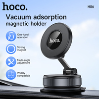 HOCO H86 Foldable Vacuum Adsorption Magnetic Car Phone Holder Manual Suction Cup Dedicated Navigation Phone Holder Universal