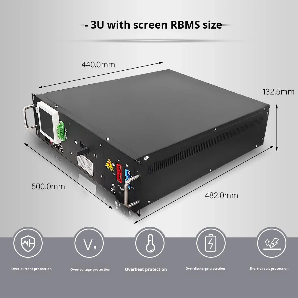 High Voltage Battery Management System 3U for Model RBMS-S23-125A-240 OEM for Solar Energy Storage BESS