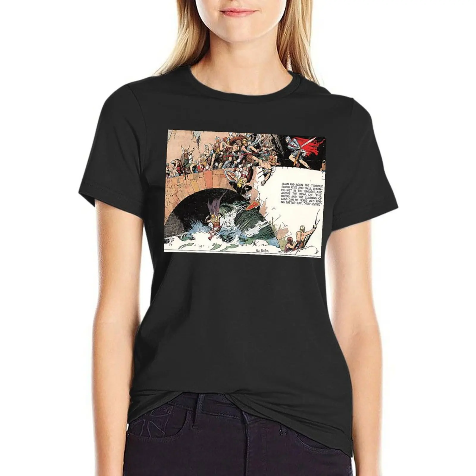 Prince Valiant by Harold Foster T-Shirt Blouse summer top tops for Women