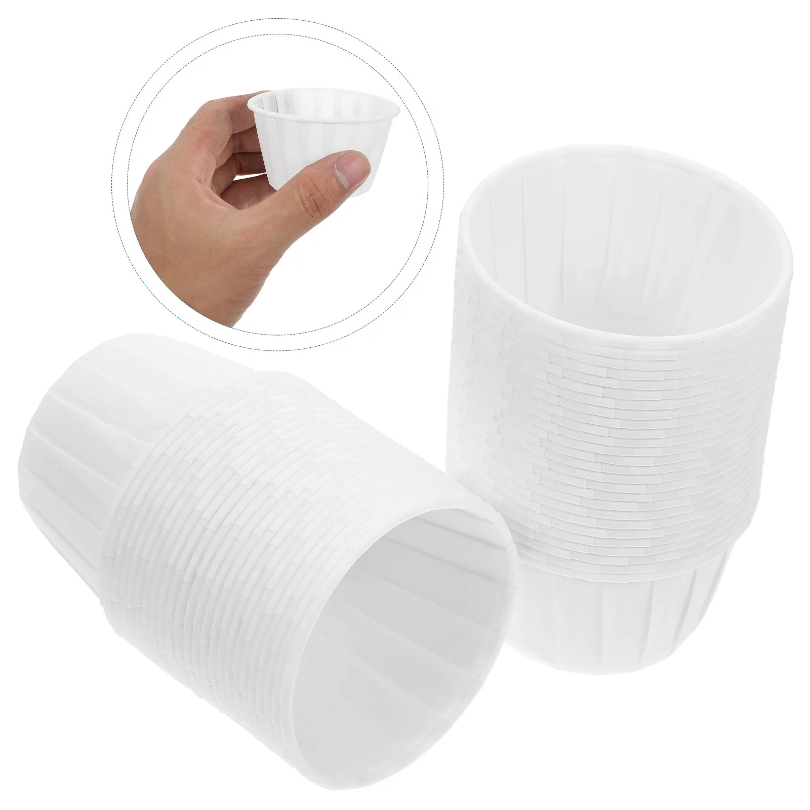 

50Pcs Mini Paper Cupcake Holders Rolled Edge Nonstick Baking Cups for Home Baking Cupcake Paper Liners Cup Mold
