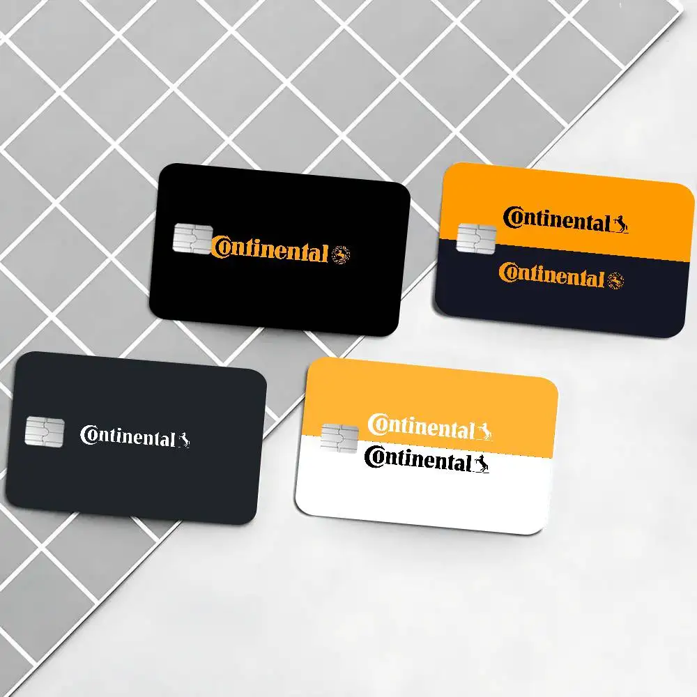 Continental AG Credit Card Skin Stickers No Adhesive Residue Water Proof for VISA Credit Card Subway Access Card