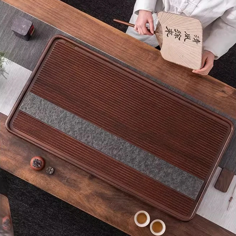 Wooden Drainage Tea Tray Cafeteria Serving Tea Tray Vintage Tea Tray Tableware Living Room Hospitality Bandejas Home Products