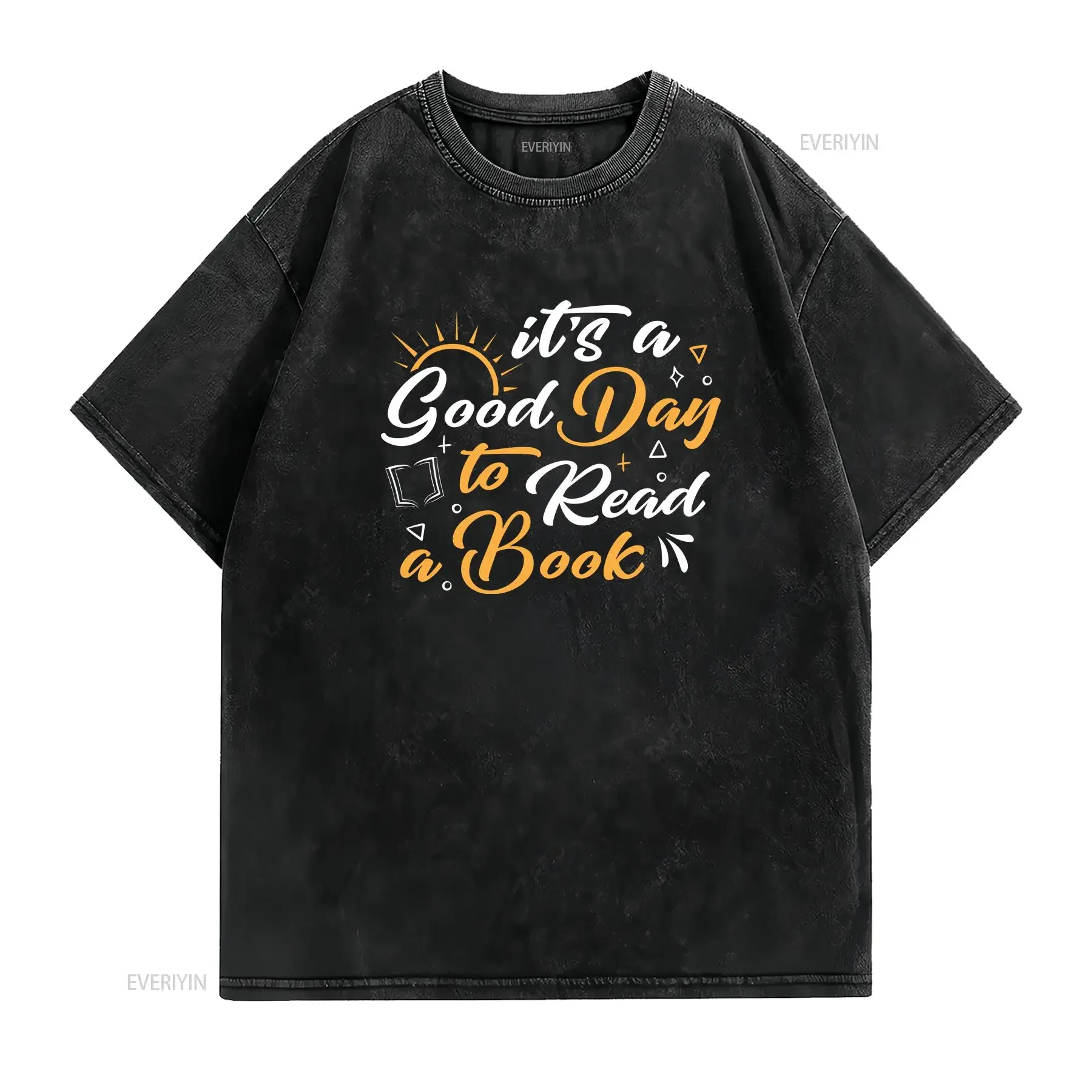 Book Lover T Shirt Good Day to Read a Bookish Librarian Bookworm Ideas for Books vintage Washed Top For Everyday Wear fashion