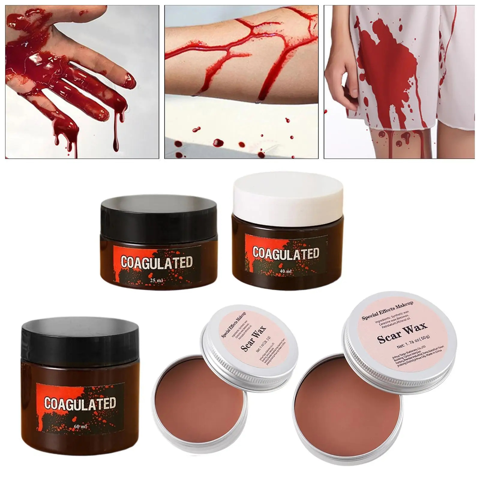 Fake Bloody Actor Real Color Halloween for Monster Movie Props Haunted Houses