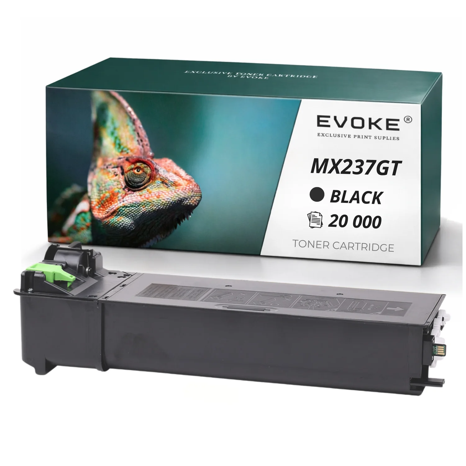 Evoke Compatibele Toner voor Sharp Mx-237Gt Mx237Gt Zwart 20000 Pagina's Ar-6020