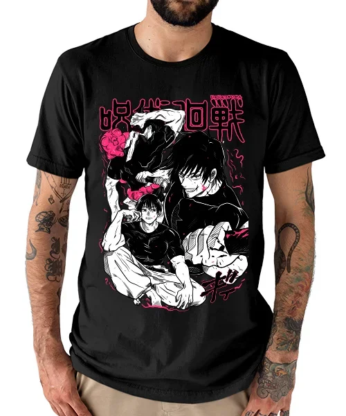 Camiseta unisex Jujutsu Kaisen Toji Fushiguro Cotton anime T-shirt