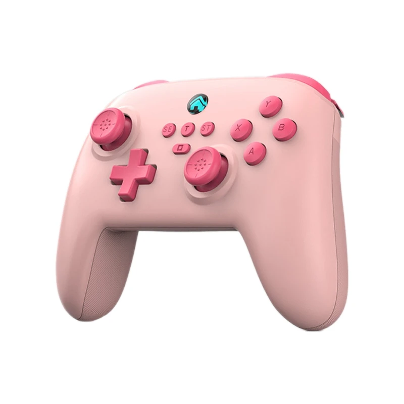 Z02 Gamepad For Bluetooth Hall Joystick Somatosensory Continuous Hair Vibration For Android IOS Switch Gamepad Accessories Pink