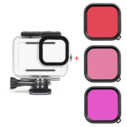 for Gopro Hero 13 60M Waterproof Housing Case Diving Protective Underwater Cover for Gopro13 12 11 Lens Filter Buoyancy Rod Set