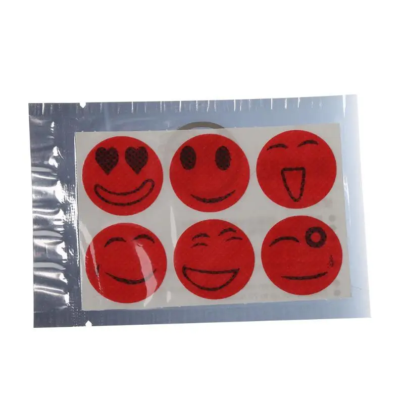 Smiley Face Anti Mosquito Mozzie Insect Bug Bugs Repellent Stickers Patch image 5