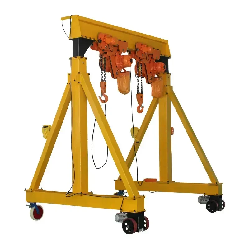 2-10 Ton Garage Indoor Gantry Crane, Multi-Tonnage Portable Design & Reliable Power Component For Daily Lifting Work