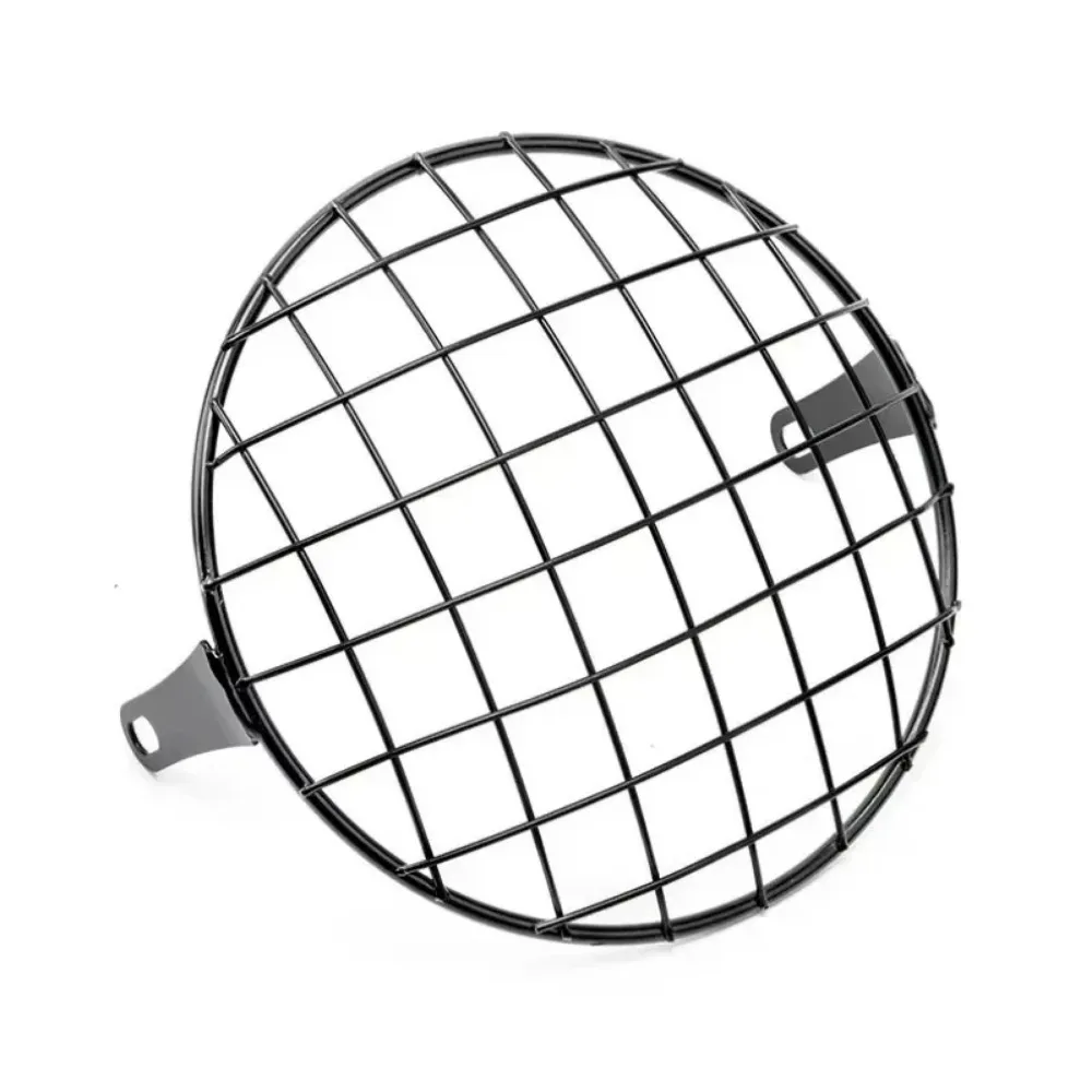 Universal for Cover Fit HeadLamp Mesh Grille Lampshade Metal Retro Motorcycle Headlight Protector