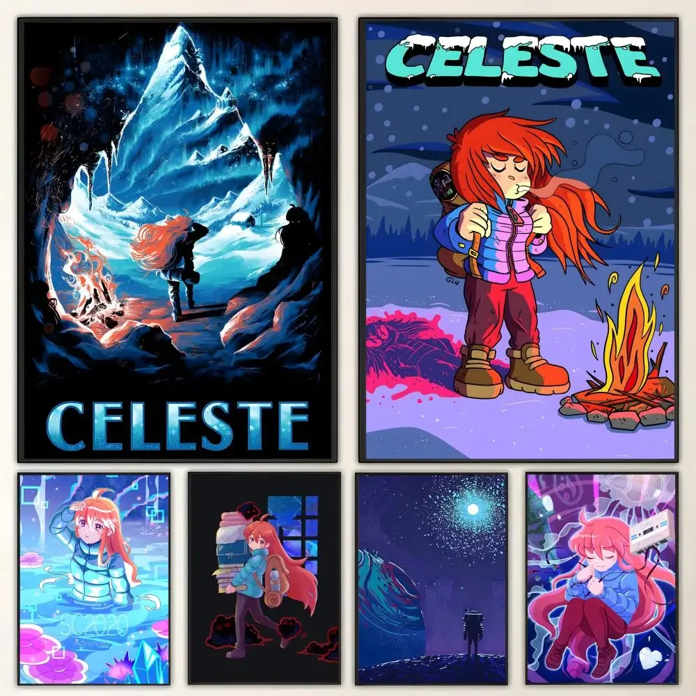 Affiche de jeu C-Celeste, art HD, imperméable, mur autocollant, décoration de la maison (salon, chambre, bar), esthétique