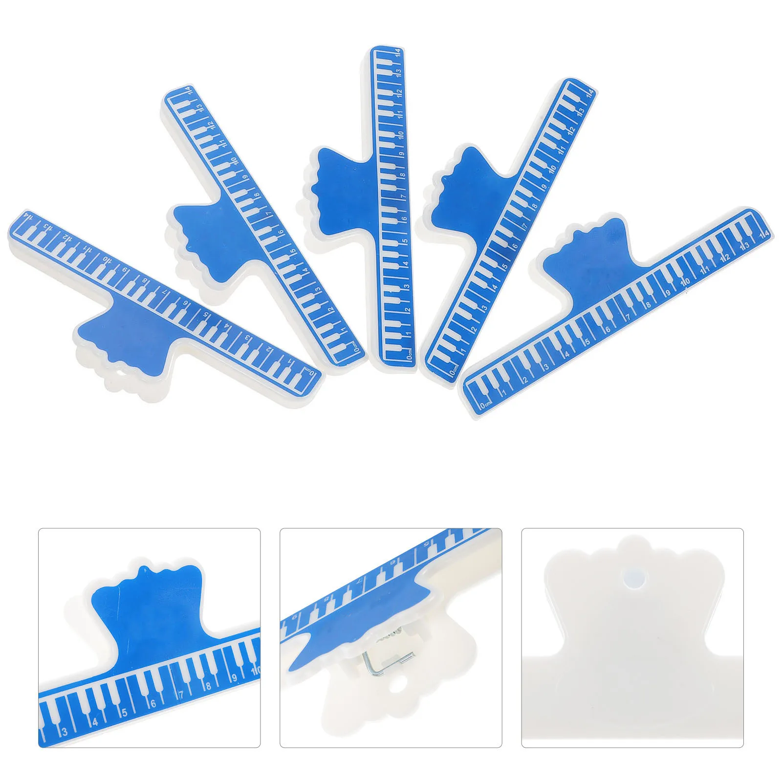 

5 Pcs Holder Book Stand Piano Page Gift Score Clip Abs Musical Instrument