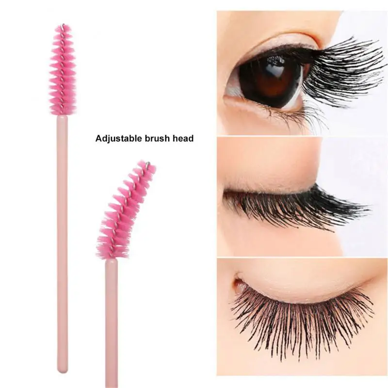 Rainbow Disposable Eyelash Applicator Wands Curler Eyebrow Brush Set Mascara Eyebrow Spoolers Comb Wands Spoolies Brushes