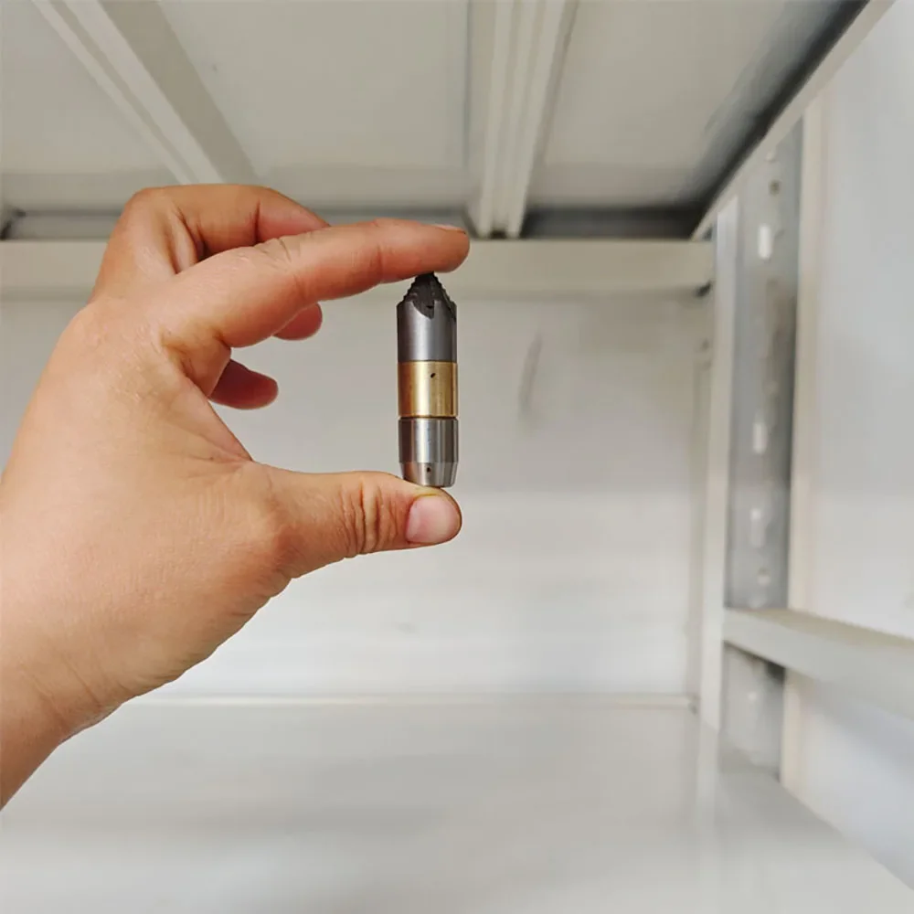 Nozel Pembersih Pipa Saluran Pembuangan Putar 30lpm dari Baja Anti Karat 1/8 Berkualitas Tinggi