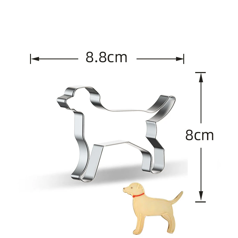 1pc Stainless Steel Farm Animal Cookies Mold Horse Duck Dog Sheep Biscuit Cutter Mold Kids Farm Animal Party DIY Biscuit Supply