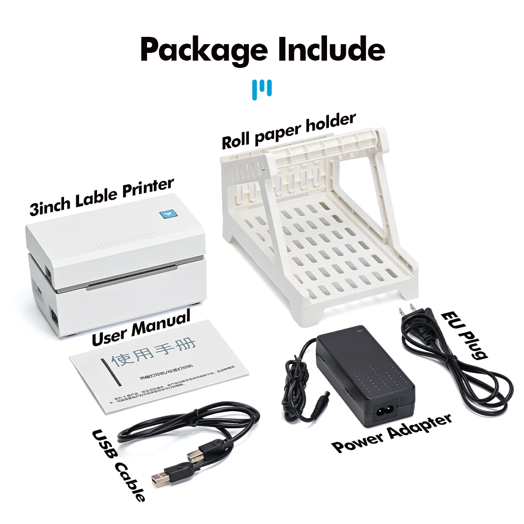 Imagem -06 - Impressora de Etiquetas Térmica com Reconhecimento Auto Etiqueta Barcode Sticker qr Code Pequeno Transporte Bluetooth Usb Impressora de Recibos 203dpi 80 mm