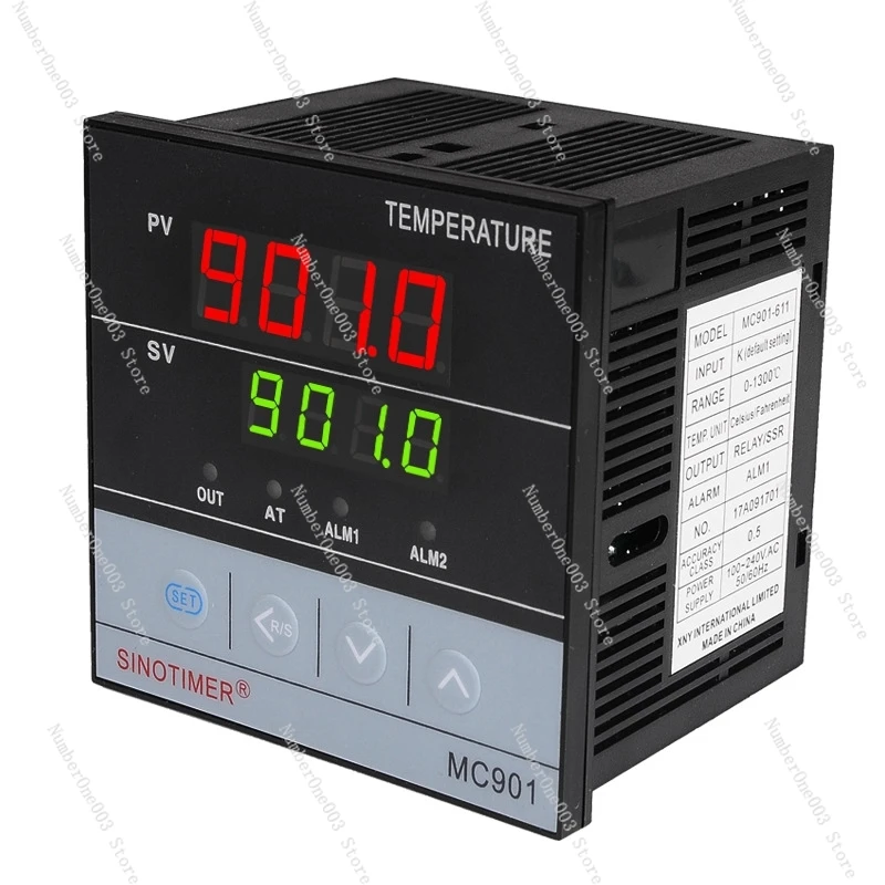 

MC901 Цифровой водонепроницаемый ПИД-регулятор температуры K Тип PT100 Входное реле датчика SSR Выход