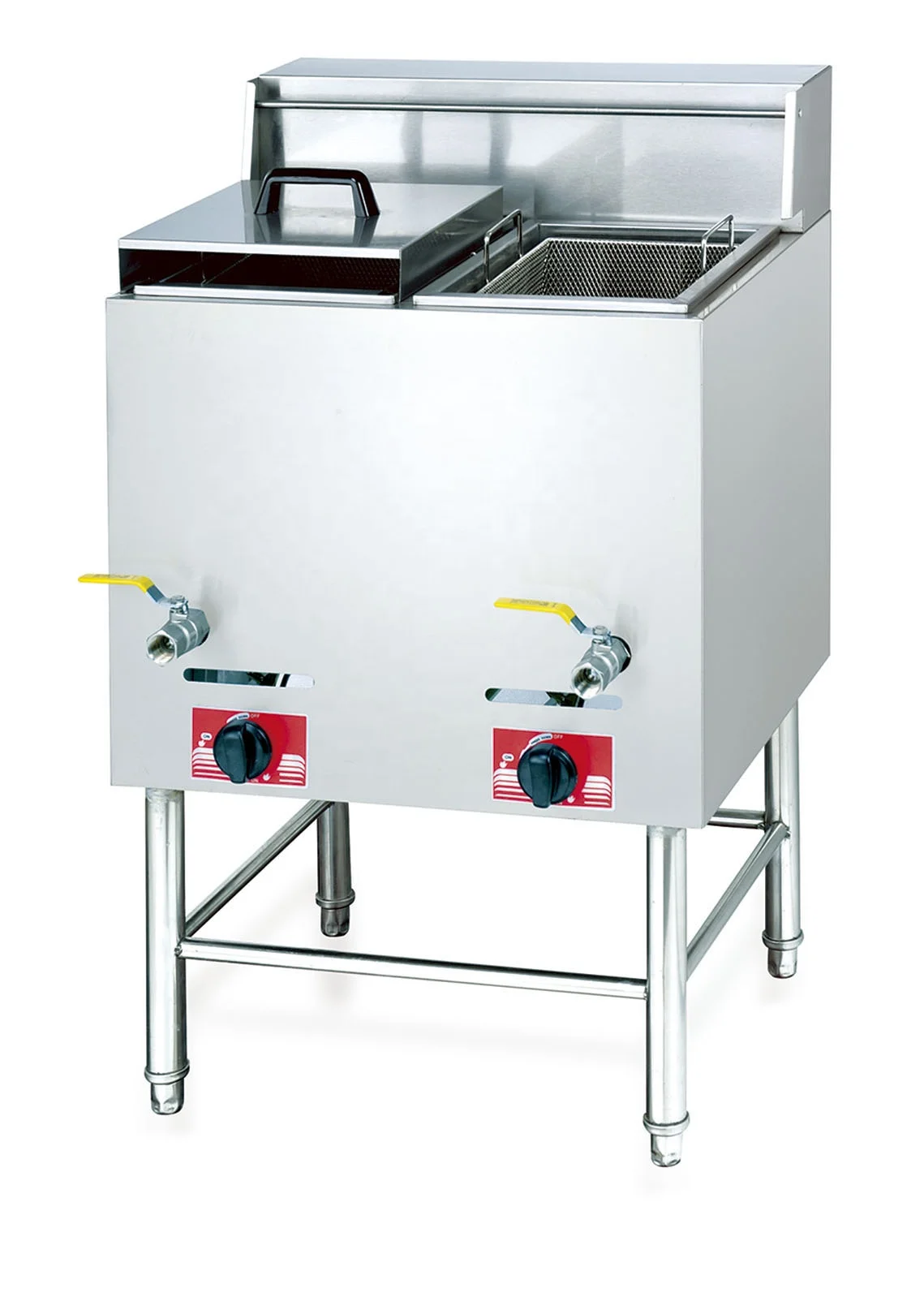 New Style Deep Fryer, Vertical Electric/Gas Temperature-Controlled Fryer