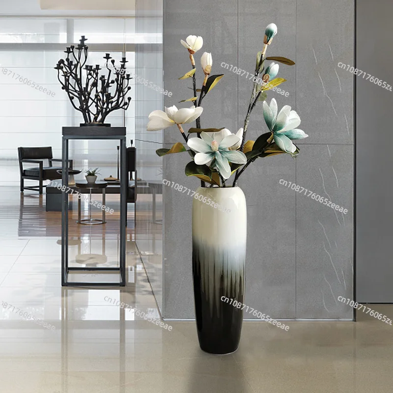 Large Ceramic Tall Floor Vases For Living Room Modern Simple Chinese Style Flower Arrangement Ornaments Home Decore