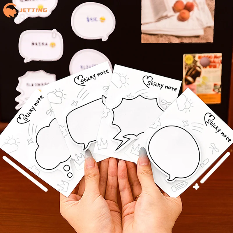 

30 Sheets/book Japanese Dialog Box Sticky Notes Cute Stationary Memo Pad Korean Memo Note Stickers Cute School Supplies